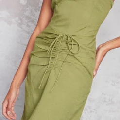 Robe Longue Bustier En Effet Lin Kaki Froncé 8 Robe Longue Bustier En Effet Lin Kaki Froncé -Pas Cher Robe Tendre Magasin aa86050ccabfda41e79e5fe97a10bc5e50cffbc1 cnd5927 4