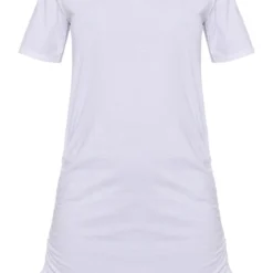 Robe T-shirt En Coton Blanche à Manches Courtes Et Côtés Froncés 9 Robe T-shirt En Coton Blanche à Manches Courtes Et Côtés Froncés -Pas Cher Robe Tendre Magasin abb9b954df28a4b684fc787b3a6e558ff45d0576 cnd5519 5