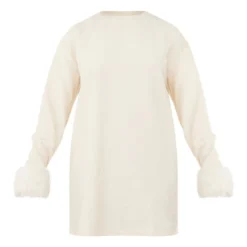 Robe Pull Oversize En Velours Côtelé Crème à Manchettes En Fausse Fourrure 9 Robe Pull Oversize En Velours Côtelé Crème à Manchettes En Fausse Fourrure -Pas Cher Robe Tendre Magasin aee4ad57f54c353e841f5a7505a9690debb2850c cnb1548 5