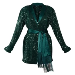 Robe Blazer Vert émeraude à Sequins Et Détail Frange -Pas Cher Robe Tendre Magasin af5a01b3cca235ac4cbe93a746006c7ec1b136b2 cnb8717 5