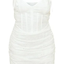 Robe Moulante En Broderie Blanche Froncée à Corset 9 Robe Moulante En Broderie Blanche Froncée à Corset -Pas Cher Robe Tendre Magasin b075278e5c6874bf43709ebdc69c6da3a3d9d927 cne8502 5