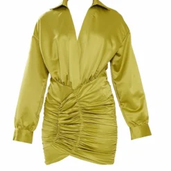 Robe Chemise Vert Olive Satinée à Décolleté Et Jupe Froncée 9 Robe Chemise Vert Olive Satinée à Décolleté Et Jupe Froncée -Pas Cher Robe Tendre Magasin b0e7e5125425394255864dadcdb9ae88b6aba017 cnb7424 5