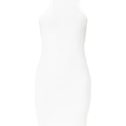 Robe Moulante Blanche Côtelée Brossée à Dos Nageur -Pas Cher Robe Tendre Magasin b18341a51a032901c72b36e57fe98b2659ebe6b5 cmm1615 6