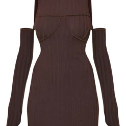 Robe Moulante Côtelée Marron Chocolat à épaules Dénudées Et Coutures Apparentes 9 Robe Moulante Côtelée Marron Chocolat à épaules Dénudées Et Coutures Apparentes -Pas Cher Robe Tendre Magasin b39f1aec921656287222ff7953e7f1803c1d7fbf cnd1271 5