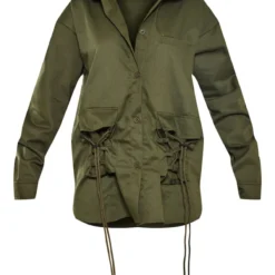 Robe Chemise Oversize En Maille Sergée Kaki à Poches Lacées 9 Robe Chemise Oversize En Maille Sergée Kaki à Poches Lacées -Pas Cher Robe Tendre Magasin b58bcd9c2c6287f813dcb54ae08c843fde075693 cna3020 5