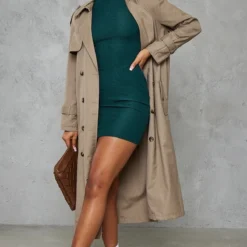 Robe Moulante Texturée Vert Forêt à Mancherons -Pas Cher Robe Tendre Magasin b5e45ce63014948a6d0bb91cef8b72e523a536a7 cnb3541 3