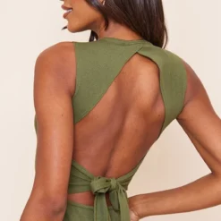 Robe Moulante Finement Côtelée Kaki à Découpes Et Nouée Dans Le Dos 8 Robe Moulante Finement Côtelée Kaki à Découpes Et Nouée Dans Le Dos -Pas Cher Robe Tendre Magasin b5efc4b5c11b13fdf056853f9486d22f846fccaf cnd5442 4