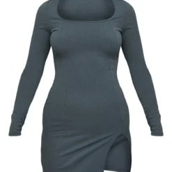 Robe Moulante Fendue Côtelée Gris Anthracite à Col Carré Et Manches Longues 9 Robe Moulante Fendue Côtelée Gris Anthracite à Col Carré Et Manches Longues -Pas Cher Robe Tendre Magasin b797d9a0a193e9397c74755b682c25928b9b27e0 cnc8344 5