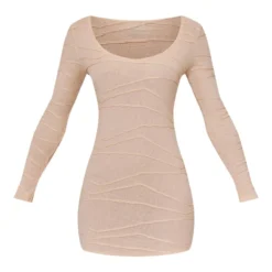 Robe Moulante Sable Texturée à Col Rond Et Manches Longues 9 Robe Moulante Sable Texturée à Col Rond Et Manches Longues -Pas Cher Robe Tendre Magasin b975a3ab4491d37f1805998d48a8e5d19a57bb27 cnb8083 5