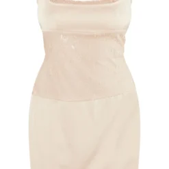 Robe Moulante Satinée Nude à Parties En Dentelle Et Bretelles -Pas Cher Robe Tendre Magasin b99ec54caab3998b38431754f94324704352e168 cne1376 5