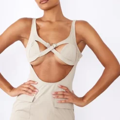 Robe Moulante Cargo Beige à Corset Lacé -Pas Cher Robe Tendre Magasin ba2a277703ccb958ee91860aa963c5cd0ace9412 cnc8311 4