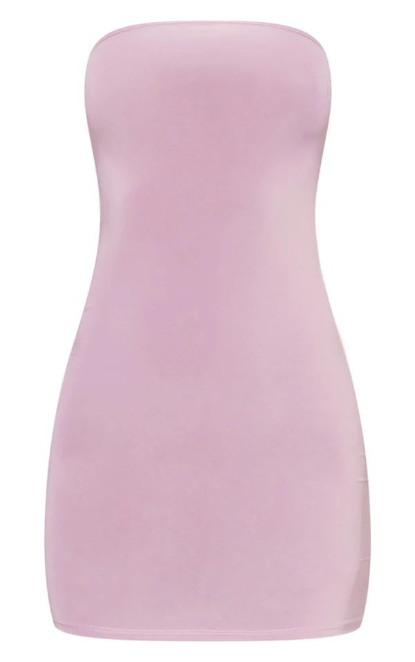 Robe Moulante Mauve Bustier Nouée Dans Le Dos 5 Robe Moulante Mauve Bustier Nouée Dans Le Dos – Image 5