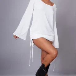 Robe Moulante Texturée Satinée Blanche à Fronces Sur Les Côtés Et Dos Nu 7 Robe Moulante Texturée Satinée Blanche à Fronces Sur Les Côtés Et Dos Nu -Pas Cher Robe Tendre Magasin bed7e45c026a1ebbe4f3f483e32ed82cd64cd21c cnd1228 3