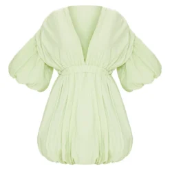 Robe Droite Pistache à Manches Et Jupe Bouffantes -Pas Cher Robe Tendre Magasin c0a7fe4e7e20bd735e127468f73fd0201927289d cmq5830 6