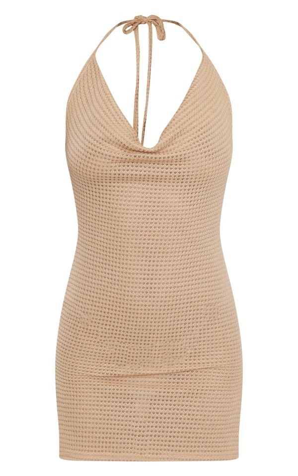 Robe Moulante Texturée Transparente Gris Pierre à Col Bénitier Et Dos Nu 5 Robe Moulante Texturée Transparente Gris Pierre à Col Bénitier Et Dos Nu – Image 5