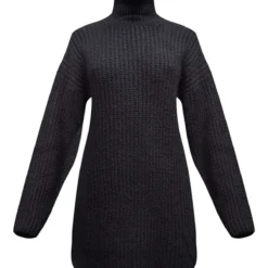Robe Pull Oversize Noir Profond En Maille Chunky à Col Roulé -Pas Cher Robe Tendre Magasin c1dafccb7f1a44649e2b8ea134bc664234c8df09 cnc2712 5