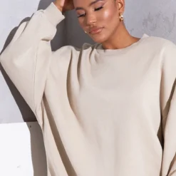 Renew Robe Pull Oversize Beige -Pas Cher Robe Tendre Magasin c45585ed08523283aa328c6322f1e14ec3e99a5a cmt6006 5