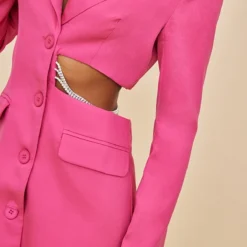 Robe Blazer Rose Vif à Côté Découpé Et Détail Strassé 8 Robe Blazer Rose Vif à Côté Découpé Et Détail Strassé -Pas Cher Robe Tendre Magasin c703601cfeecb1005848fce01bf812d886bdddd9 cnb9243 4