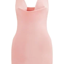 Robe Très Moulante Rose Pâle à Ourlet Légèrement Volanté Et Dos Nu -Pas Cher Robe Tendre Magasin c71a61fa3f03ce2cfbde7c4cbe5189063430dad3 cnd7735 5