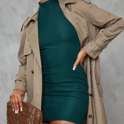 Robe Moulante Texturée Vert Forêt à Mancherons -Pas Cher Robe Tendre Magasin c96acf262d87ed8b6fdcb0dcdb20977bf4dca60a cnb3541 4