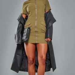 Robe Chemise Parachute Cargo Kaki à Zip 7 Robe Chemise Parachute Cargo Kaki à Zip -Pas Cher Robe Tendre Magasin c9f570062edcf21648151b5080017f5dc0b1a811 cna6854 3