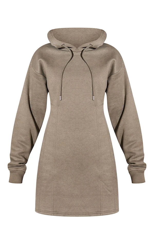 Renew Robe Hoodie Kaki Clair à Plis 5 Renew Robe Hoodie Kaki Clair à Plis – Image 5