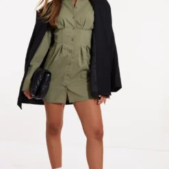 Robe Chemise Kaki à Taille Style Corset 7 Robe Chemise Kaki à Taille Style Corset -Pas Cher Robe Tendre Magasin cface2e29fe77e7dd23733794e09b1aa3fa689e3 cnc7002 3