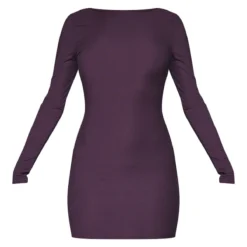 Robe Moulante Côtelée Chocolat à Manches Longues Et Dos Noué -Pas Cher Robe Tendre Magasin d4b5b4e23f054897b19e74ebc8137a3a721400ca cnc2315 5