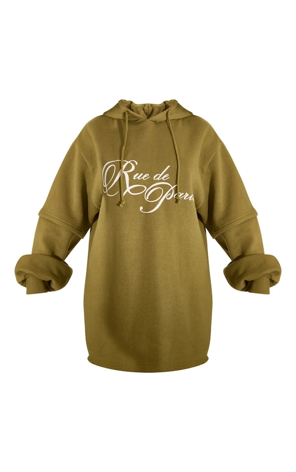 Robe Pull Kaki à Imprimé 5 Robe Pull Kaki à Imprimé – Image 5