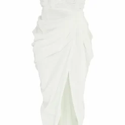 Robe Mi-longue Drapée Blanche à Détail Roses 9 Robe Mi-longue Drapée Blanche à Détail Roses -Pas Cher Robe Tendre Magasin d59aeb8557fe96fa3fbb7ae6553d8590f0f9232d cnd2021 5