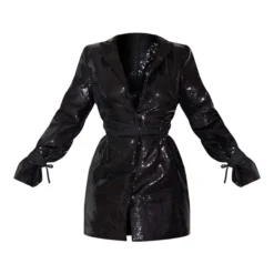 Robe Blazer à Sequins Noirs Et Détail Manchettes -Pas Cher Robe Tendre Magasin d650d035f17a389c8ac834e6e9c73e6253ad6474 cmu6388 5