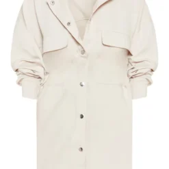 Robe Chemise Oversize Gris Pierre Style Cargo à Boutons Pression -Pas Cher Robe Tendre Magasin d689bbe8fe108c27c9827a452a9a863086094195 CMF1250 3