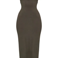 Robe Longue Simple Vert Olive -Pas Cher Robe Tendre Magasin de631a36895137e10a9cd67e42a134a38f9102aa cnc9498 5