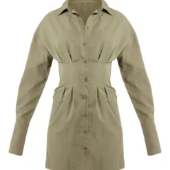 Robe Chemise Kaki à Taille Style Corset 9 Robe Chemise Kaki à Taille Style Corset -Pas Cher Robe Tendre Magasin e24d593388b5e07285db8764f9652fac218094f4 cnc7002 5