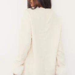 Robe Pull Oversize En Velours Côtelé Crème à Manchettes En Fausse Fourrure 6 Robe Pull Oversize En Velours Côtelé Crème à Manchettes En Fausse Fourrure -Pas Cher Robe Tendre Magasin e575f0b97e8b2724c662a447f3e4b16f6c993558 cnb1548 2