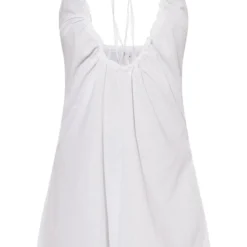 Robe Babydoll Blanche à Bretelles Nouées Dans Le Dos Effet Lin -Pas Cher Robe Tendre Magasin e8531a7b19d6ed0237bd21b8ae11dca8a5fbfc8d cmw9233 6