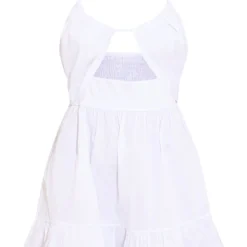 Robe Dos Nu Droite En Popeline Blanche à Découpes -Pas Cher Robe Tendre Magasin e8b9c5f0753440cc41e745ba433b4a692da3008b cmz1295 6
