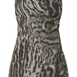 Robe Moulante Marron à Imprimé Léopard à Col Bénitier Et Dos Nu -Pas Cher Robe Tendre Magasin ec5b6bbdc801c5738182dc98e16960dab597c13d cnb2619 5