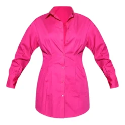 Renew Robe Chemise Rose Ajustée à La Taille à Manches Longues -Pas Cher Robe Tendre Magasin ecdebc9152a93349b003ca202b74047300e36497 cmt6018 6