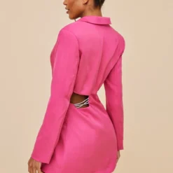 Robe Blazer Rose Vif à Côté Découpé Et Détail Strassé 6 Robe Blazer Rose Vif à Côté Découpé Et Détail Strassé -Pas Cher Robe Tendre Magasin eec45859f44323e89e81bc6e8f765b1f92b9169a cnb9243 2