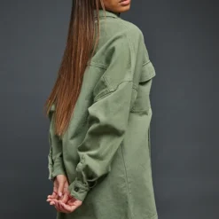 Robe Chemise En Jean Kaki Oversize -Pas Cher Robe Tendre Magasin f06d46ac34d515baa9a051ac96a5b005ebae8583 cnb8465 2