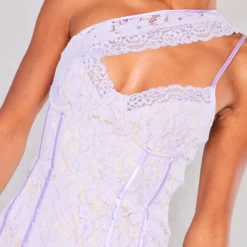 Robe Moulante Lilas à Armatures Et Liserés En Dentelle -Pas Cher Robe Tendre Magasin f0a6456c6e0de8f22a36a094de0d86a5275a30e6 cne1398 4