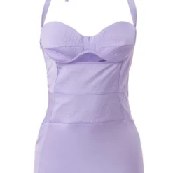 Robe Moulante Satinée Texturée Lilas à Détail Bonnets -Pas Cher Robe Tendre Magasin f3a8ea1cecf4b51abbdbdbdff3f2d97f7ac81b1a cnd5881 5