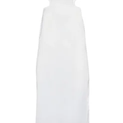 Robe Bustier Longue Blanche Satinée Découpée Sur Les Côtés -Pas Cher Robe Tendre Magasin f750a60cab61e676c82b4f3eeecb3ed0abd2a275 cne1436 5