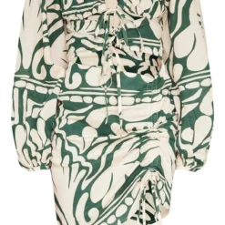 Robe Moulante Effet Lin Vert Froncée à Découpes -Pas Cher Robe Tendre Magasin f7d468da8d5c53865b8087c5cc12565827296323 cnd2242 5