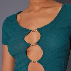 Robe Moulante Bleu Sarcelle Foncé Clair Texturée à Découpes Gouttes D'eau Et Empiècements -Pas Cher Robe Tendre Magasin f809f53df76ecebbeeb9f0632919a9f55d8d3a75 cnb8090 4