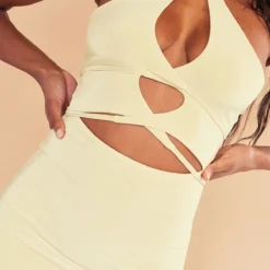 Robe Très Moulante Vert Sauge à Dos Nu Et Bretelles Croisées -Pas Cher Robe Tendre Magasin f843868e21eb3fe630c4c3ff486d5e4d7dcba45d cnd7711 4