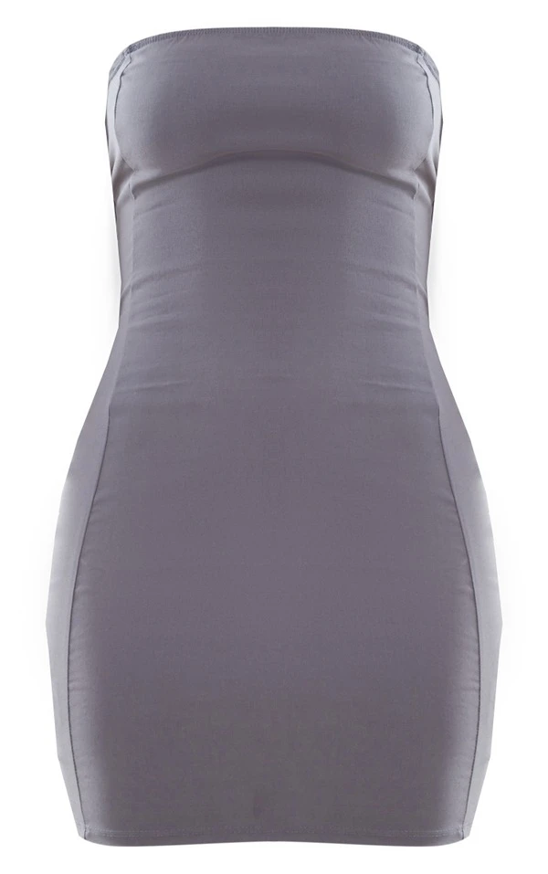 Robe Moulante Côtelée Avoine Tissée Stretch Lacée Dans Le Dos 5 Robe Moulante Côtelée Avoine Tissée Stretch Lacée Dans Le Dos – Image 5