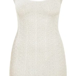 Mini Robe En Maille Crochetée Blanche à Mancherons -Pas Cher Robe Tendre Magasin f96065ad925b5f3b769451211658c650112e3a57 cne6257 5