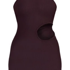 Robe Moulante Côtelée Chocolat à Taille Découpée -Pas Cher Robe Tendre Magasin fad4e9d954d75a2a7a582f99aac9961264085302 cmz6236 6